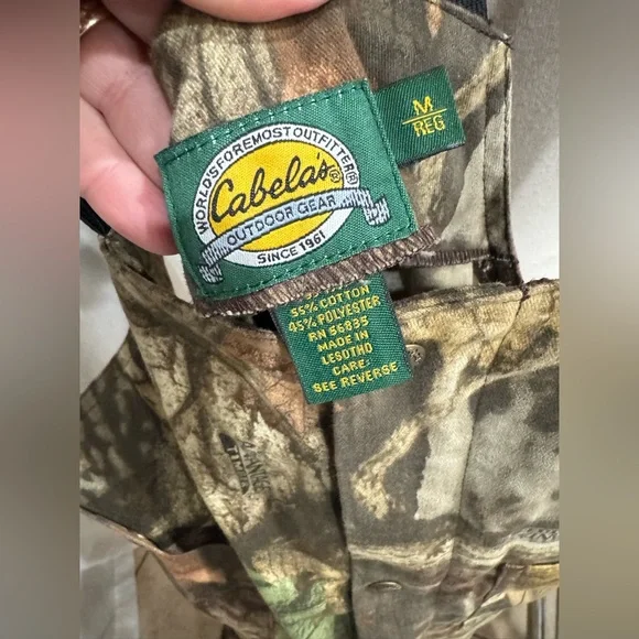Cabela’s Advantage Timber Camo Hunting Bib Overalls Men’s M Regular - Picture 4 of 6